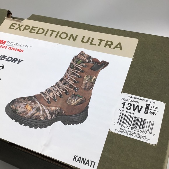 RedHead Expedition Ultra Kanati Hunting Boots 1000g Thinsulate Size 13W Camo NEW main image 8